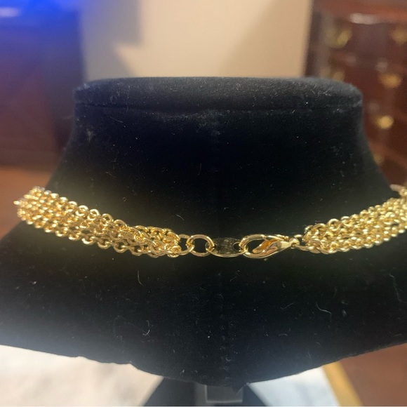 Avon Violet Passion multi strand  Goldtone/Purple Necklace NIB - Picture 6 of 7